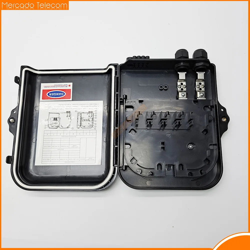 Caja NAP de 8 núcleos, divisor óptico, caja de terminales 1: 8, caja de distribución de fibra óptica, caja de distribución de casete 1:8 impermeable para exteriores