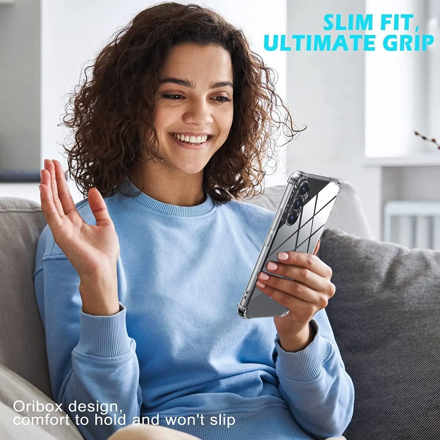 Funda anticaídas para Samsung Galaxy M35 5G, 2024 SM-M356B, SM-M356B/DS, silicona suave, TPU, Original, cubierta trasera a prueba de golpes en M35 - imagen 5