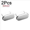 2Pcs Silver