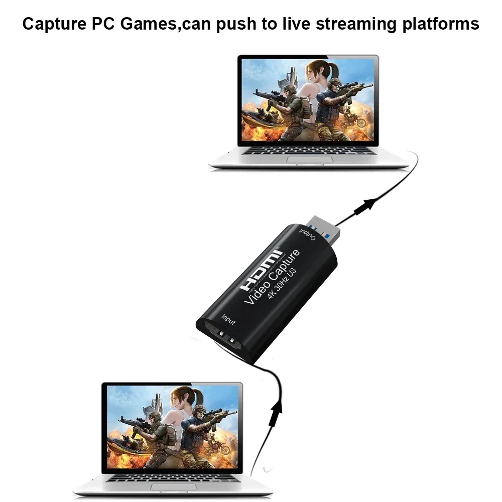 4K HDMI Video Capture Card USB 3.0 USB2.0 Video Grabber Recorder for PS4 Game DVD Camcorder Camera Recording PC Live Streaming - imagen 5