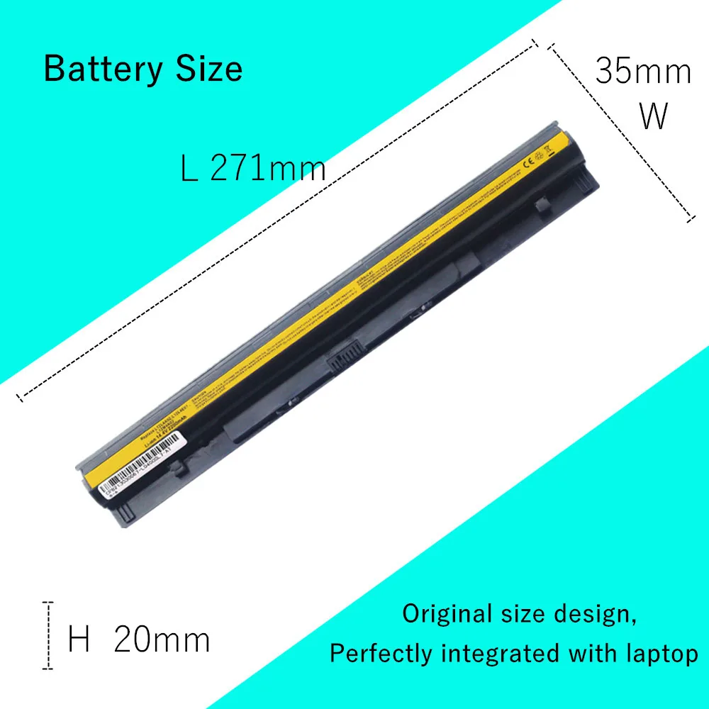 Batería del ordenador portátil para Lenovo Ideapad G50-30 G50-45 G50-70 G50-75 G50-80 Z40-70 Z40-75 Z50-30 Z50-70 Z70-70 Z50-80 G510s S410p - imagen 4