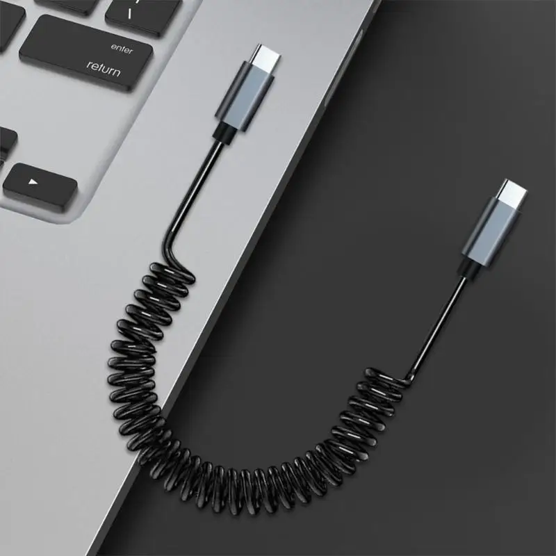 R53C versátil USB C a USB C Cable flexible USB C a USB C Cable carga apropiado para cargar rápido varios dispositivos USB C - imagen 3