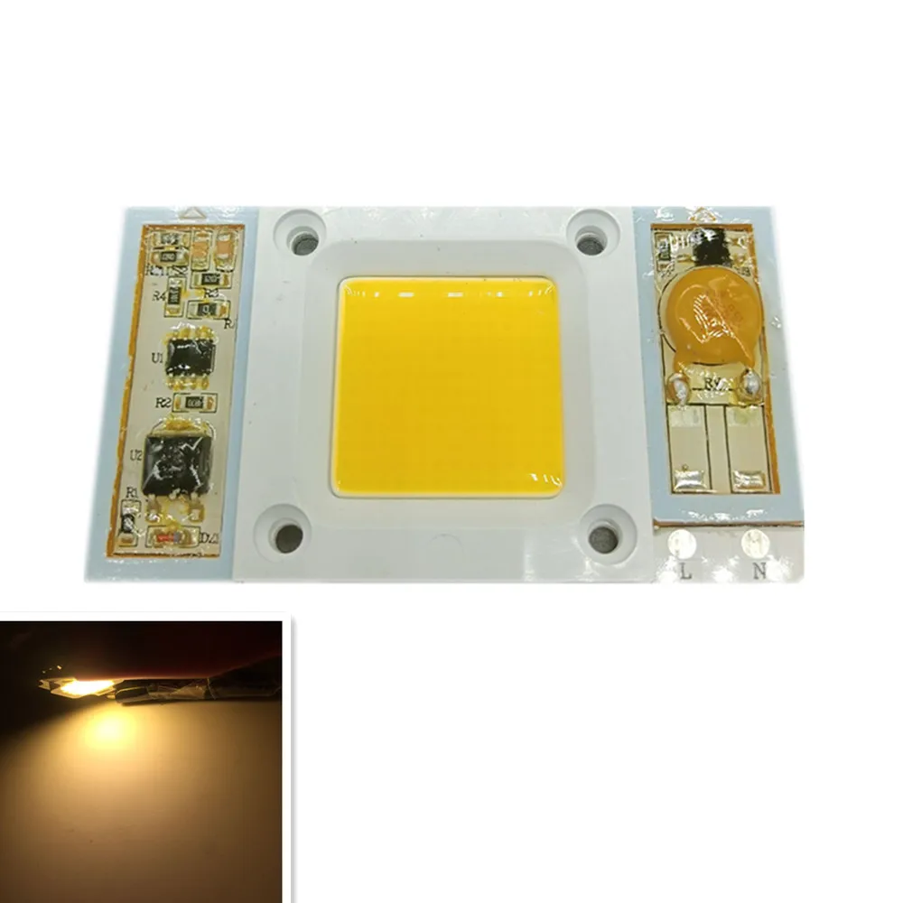 Chip Led COB de alta potencia, controlador integrado, 50W, 30W, 110V, 220V, Blanco cálido, blanco frío