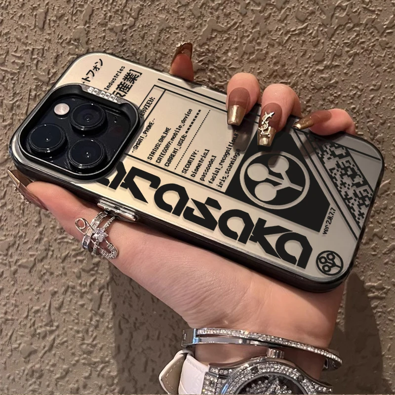 Cool Edgerunners c-cyberpunks funda chapada para iPhone 16E 14 15 16 13 12 11 Pro Max XS X XR Plus 8 7 SE 2020 cubierta a prueba de golpes - imagen 4