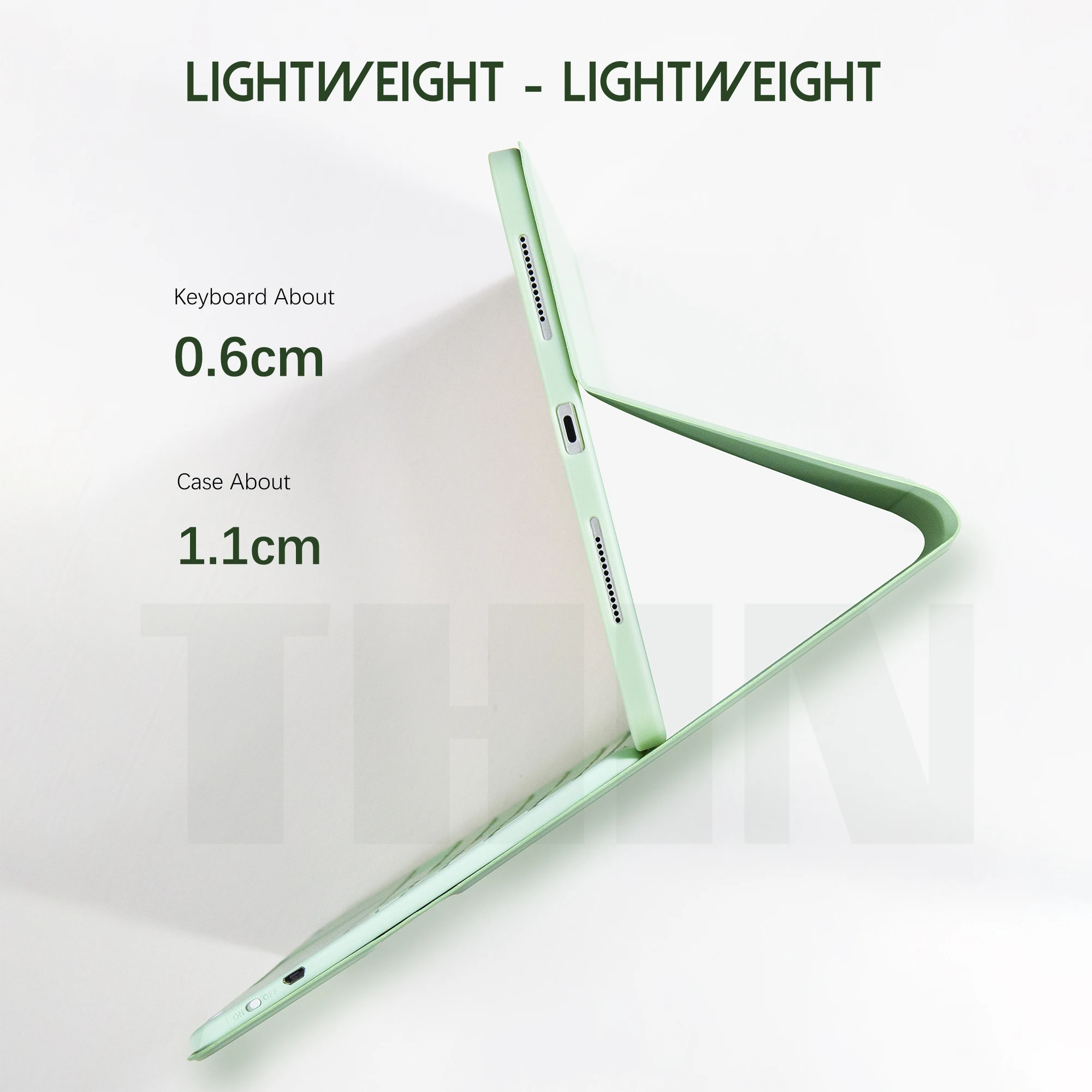 Estuches para lápices con teclado y ratón inalámbrico para iPad Air 4, 2020 Pro 11, 2021, 10,2, 9. ª y 8. ª generación, Air 2 Pro 10,5 - imagen 5