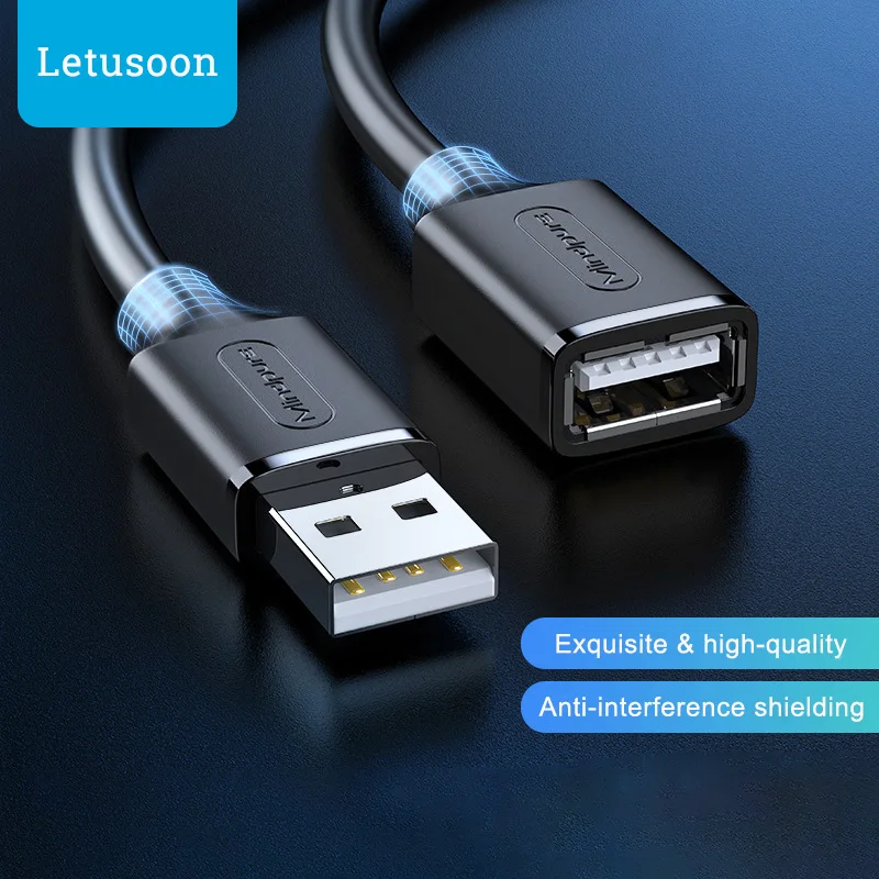 Cable de extensión USB 2,0 2m 3m 5m 8m 10m Cable extensor USB 2,0 Cable de datos macho a hembra 1,5 m 1m 0,5m