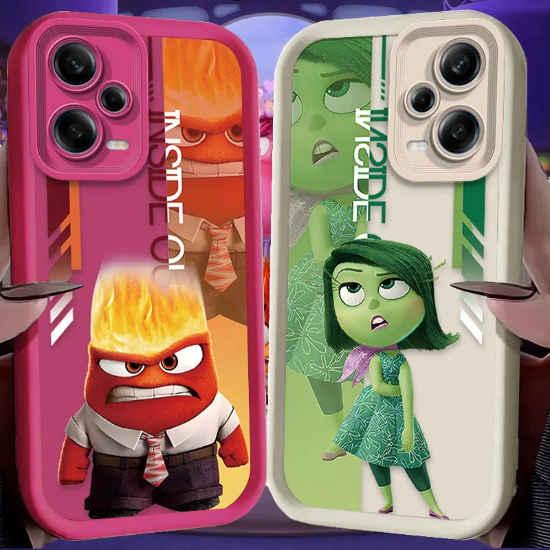 Funda de silicona Disney Inside Out 2 para Xiaomi Redmi Note 13 14 12 11 Pro Plus 5G 12S 11S 10S 10 9 Redmi 14C 13C 12C 12 4G A3 A3X