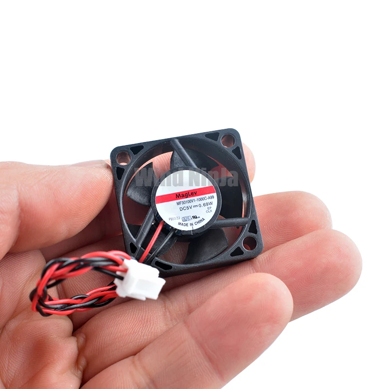 MF30100V1-1000C-A99 Mini ventilador axial 3cm X 30mm ventilador de refrigeración para enrutador Raspberry Pi DC5V 0,69 W tamaño compacto 30x30x10mm - imagen 3