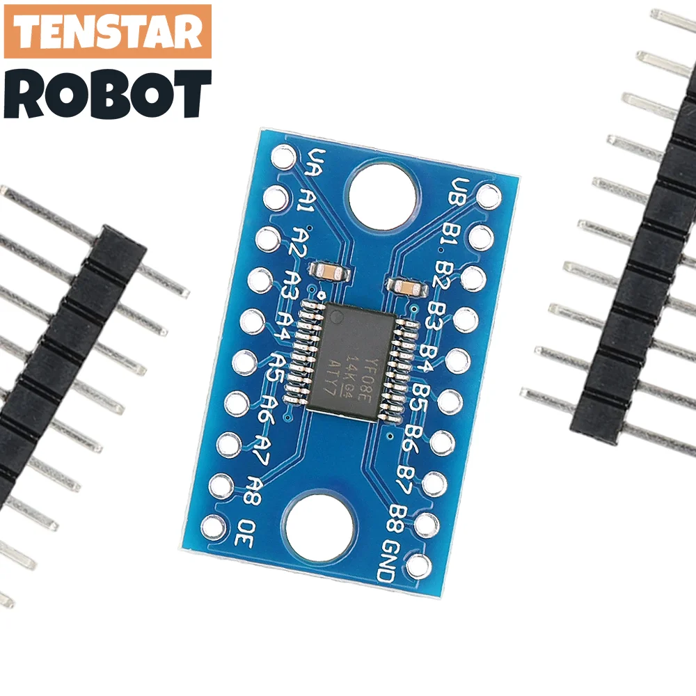 TENSTAR 5 uds TXS0108E módulo convertidor de nivel lógico de 8 canales palanca de cambios dúplex completa de alta velocidad bidireccional 3,3 V 5V TXS0108 - imagen 4