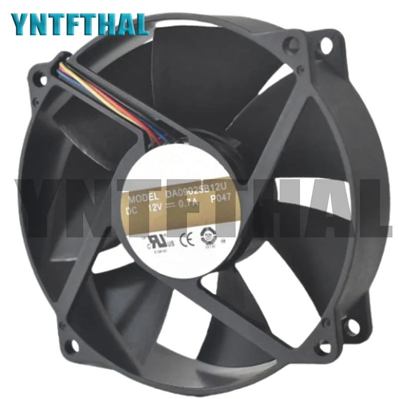 Ventilador de refrigeración DA09025B12U AVC DC12V 0.7A 9CM, 4 cables, nuevo - imagen 2