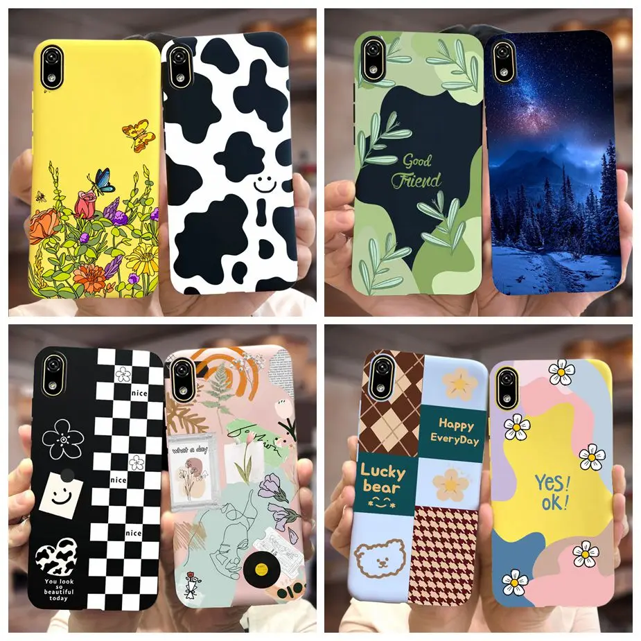 Para Huawei Y5 2019 funda Honor 8S elegante funda pintada de silicona suave TPU funda de teléfono para Huawei Y5 2019 Honor8S cubierta trasera parachoques