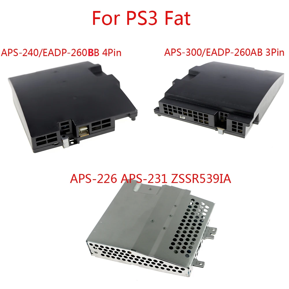 Original used3Pin APS-300 EADP-260AB 4pin APS-240 EADP-260BB APS-226 APS-231 ZSSR539IA placa de alimentación adaptador de CA para PS3 Fat