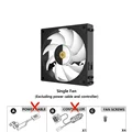 Single Fan Black