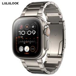 LULULOOK Correa de titanio Apple Watch Ultra – Acabado Premium