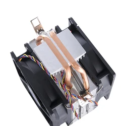QiuzAim Disipador CPU Torre 2 Heatpipes 90mm PWM Silencioso
