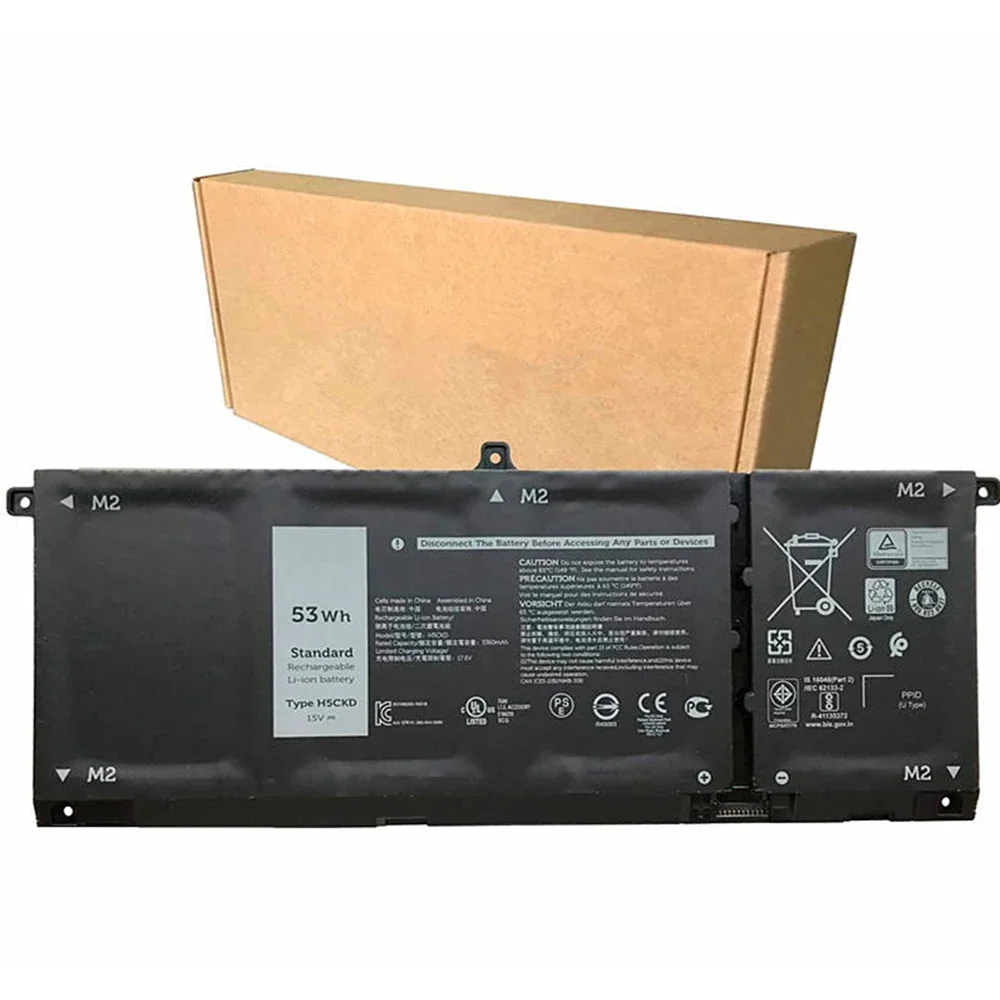 Nueva batería Original para ordenador portátil H5CKD 15V 53Wh para Dell Inspiron 5400 5406 7405 2 en 1 Latitude 15 3510 TXD03 - imagen 5
