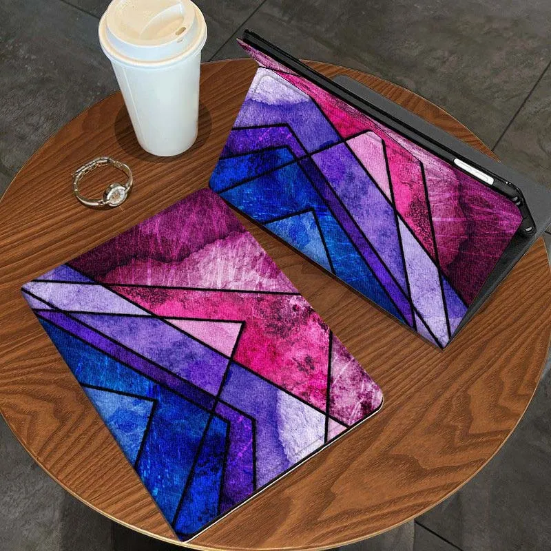 Funda creativa colorida geométrica para Huawei MediaPad MatePad Air M6 M5 M2 T10s T5 C5e 10 11 12X10,8 SE Pro