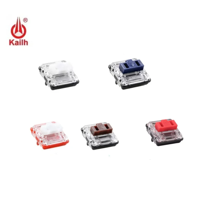 Kailh Choc interruptor de perfil bajo 1350 RGB interruptor de teclado de Chocolate interruptores lineales táctiles Clicky rojo Pro azul marrón blanco rojo