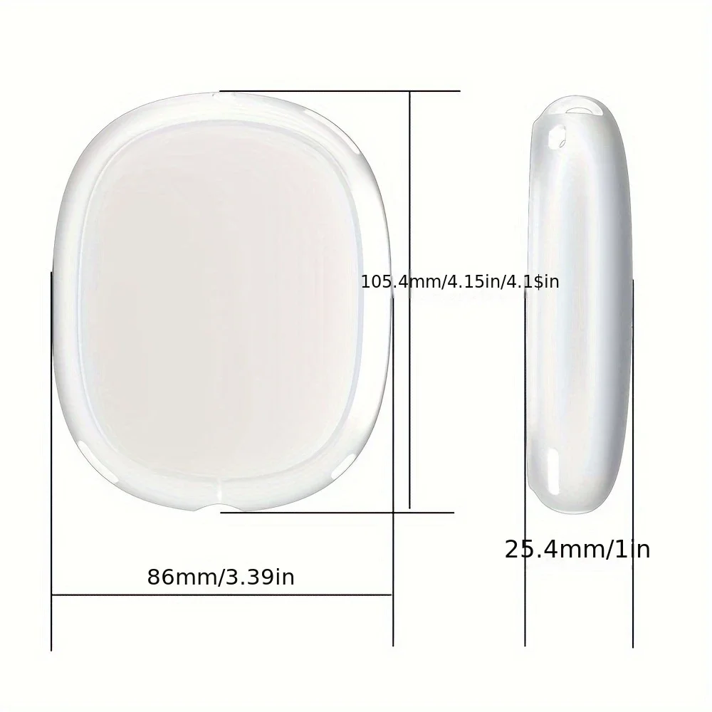 Funda protectora de estrella para Apple Airpods Max, funda para auriculares de silicona suave transparente, accesorios para Airpods Max - imagen 2