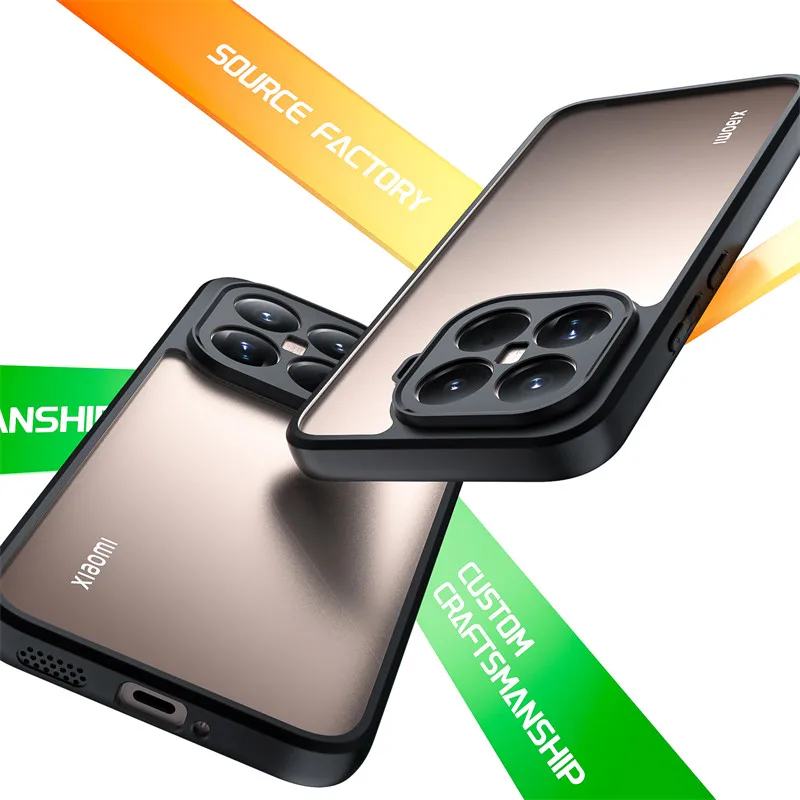 Para Xiaomi 15T Pro Funda Xiaomi 15T Funda suave TPU marco PC Protector de parachoques duradero Fundas protectoras traseras para teléfono en Mi 15T Pro Funda - imagen 4