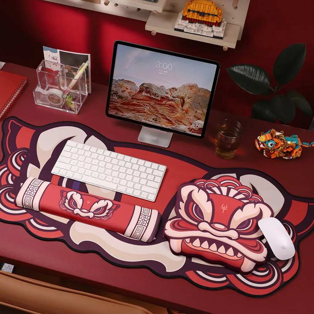 Alfombrilla de ratón ergonómica para Gamer, soporte de muñeca para teclado, escritorio de oficina, alfombrillas de ratón para ordenador portátil - imagen 3