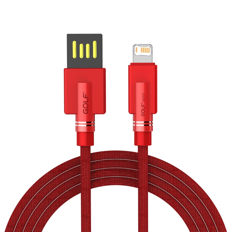 Cable de carga rápida USB de doble cara para iPhone 11 12 13 mini 14 Pro Max X XR XS Max 6 6S 7 8 Plus línea de datos de Cable trenzado de tela
