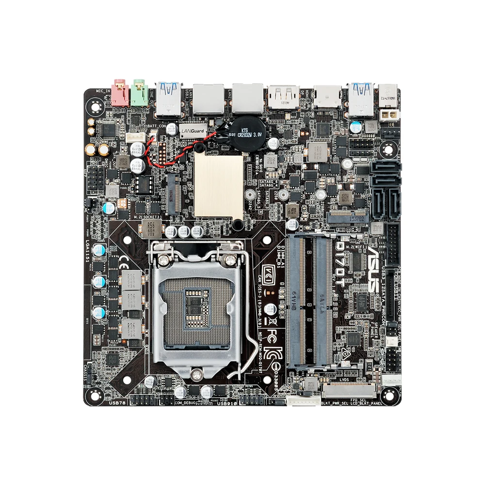 ASUS-placa base Q170T mini-itx, LGA 1151, Intel Q170, compatible con i3-6100, 7300, 6400, 6500, 7400, 6700, cpu DDR4, 32GB - imagen 3
