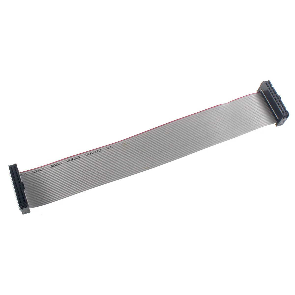 5 uds 2,54 MM paso 20CM JTAG ISP AVR Cable de descarga FC-6/10/14/16/20/40P conector PIN Cable de datos de cinta plana gris - imagen 3