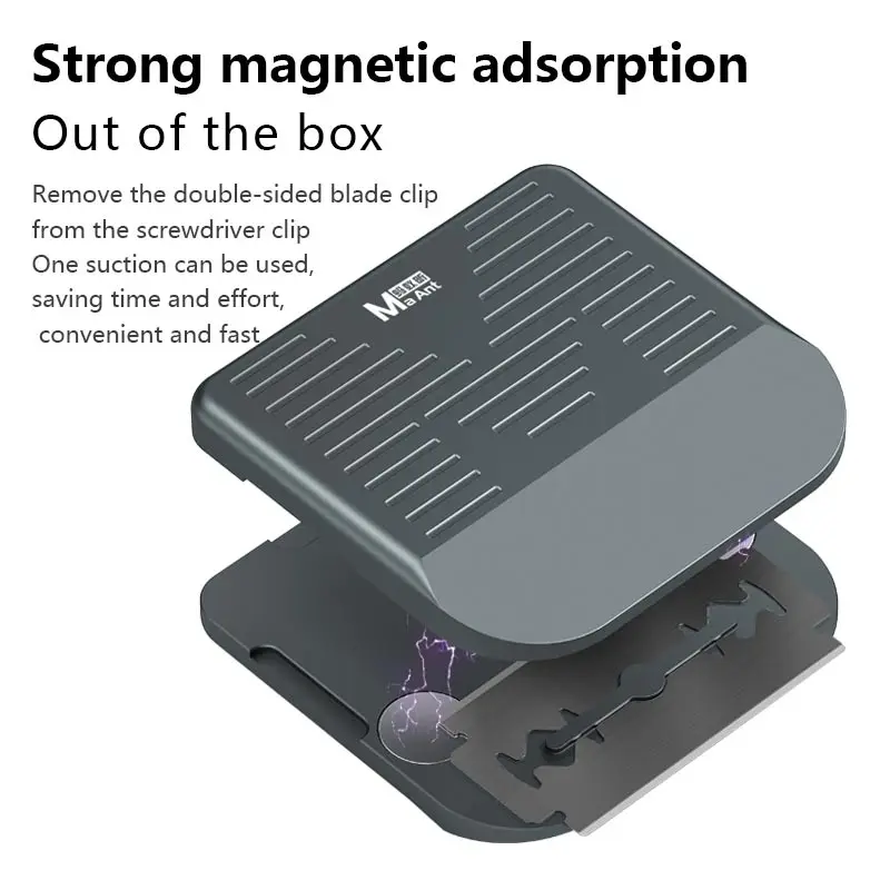 MaAnt MY-116 soporte de hoja de doble cara para desmontaje de pantalla, adhesivo para teléfono móvil, placa base IC, eliminación de pegamento, herramienta de reparación - imagen 5