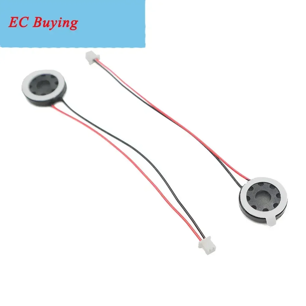 5 uds 13 15 16 17 18 20 23 25 26 MM 8 Ohm 1W altavoz redondo 8Ohm 1 vatio altavoz pequeño magnético interno de plástico con Cable - imagen 5