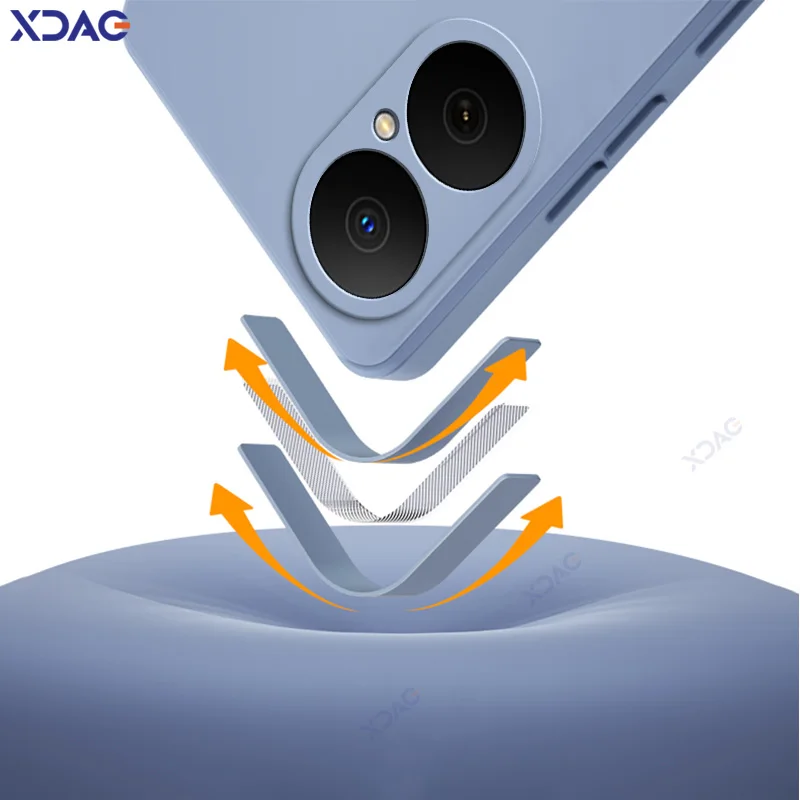 Fundas de teléfono de silicona originales de moda para Huawei Nova Y73 NovaY73 MGA-LX3 6,67 "360 fundas suaves anticaída bolsas a prueba de golpes - imagen 3