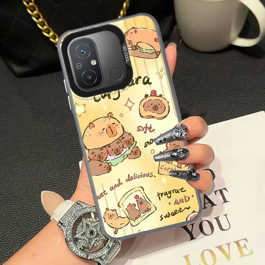 CapyBara-funda trasera bonita para teléfono Xiaomi Redmi A1 A2 Plus 12C 9C A5 14C 9T K60 10C 13C - imagen 4