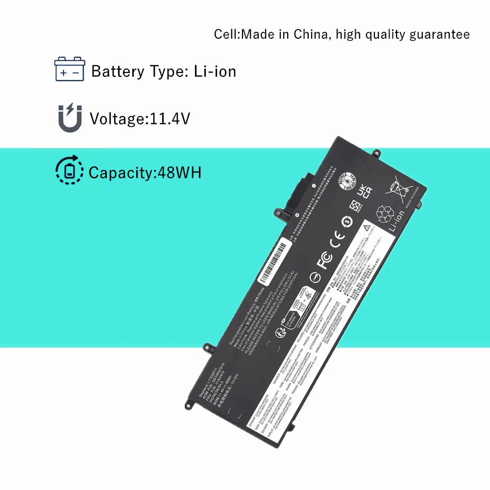 L17C6P71 L17M6P71 L17L6P71 01AV470 01AV471 01AV472 batería del ordenador portátil para Lenovo ThinkPad X280 Series SB10T83165 5B10W13922 11,4 V - imagen 2