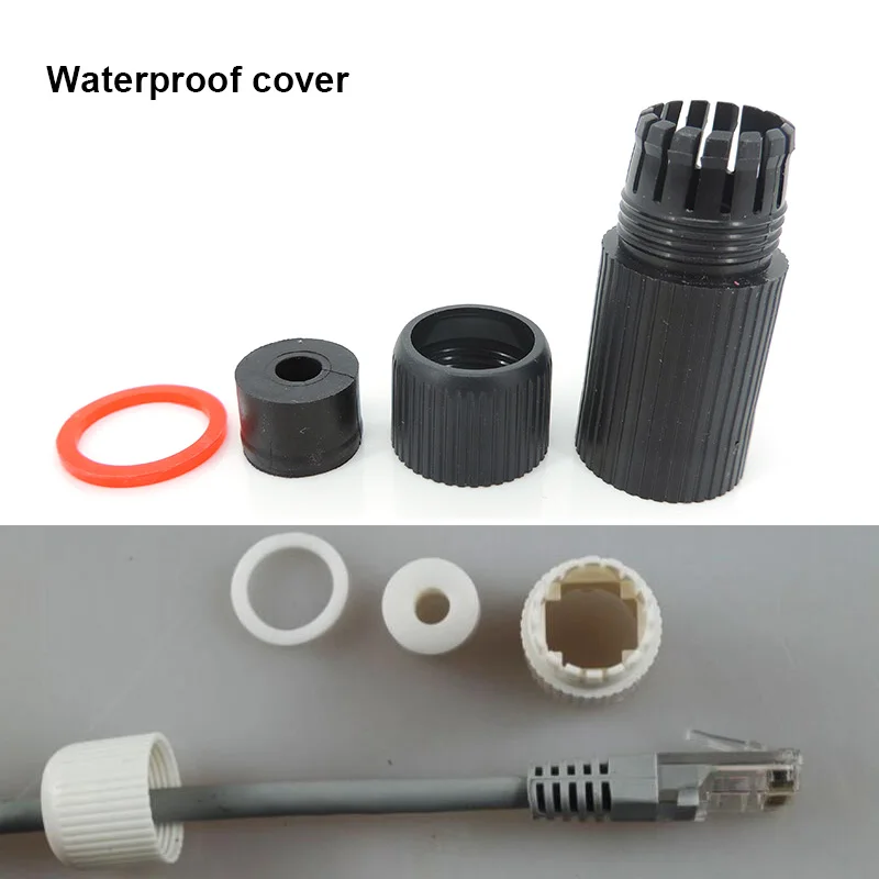 9 pin core 48V to 12V PoE network power Cable DC Audio IP Camera RJ45 split wire waterproof cover PoE module For CCTV IP Camera - imagen 5