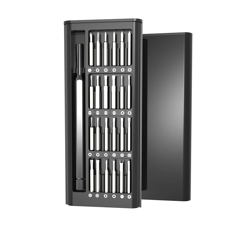 Juego de destornilladores de precisión magnéticos, 25 en 1 con mini juego de destornilladores de bolsillo de 24 piezas, juego de reparación pequeño para teléfono móvil/PC/Came