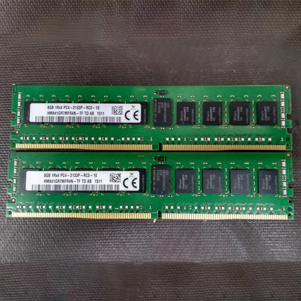 2 uds HMA41GR7MFR4N-TF RAM para SK Hynix 8GB DDR4 2133MHz ECC REG 1RX4 PC4-2133P memoria de servidor - imagen 2