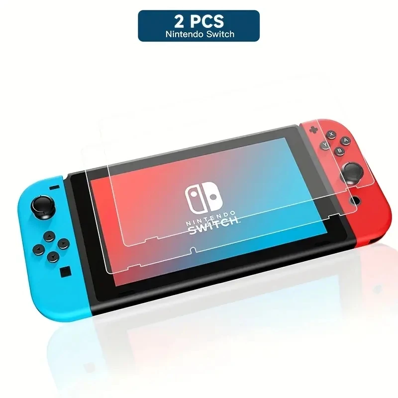 Película protectora de pantalla de vidrio templado para Nintendo Switch de 2 piezas - imagen 4