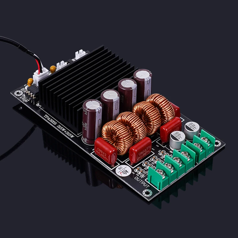Placa amplificadora de potencia de 2 canales, 300W x 2, TPA3255, placa amplificadora de alta potencia DC-19-DC52 para cine en casa - imagen 3