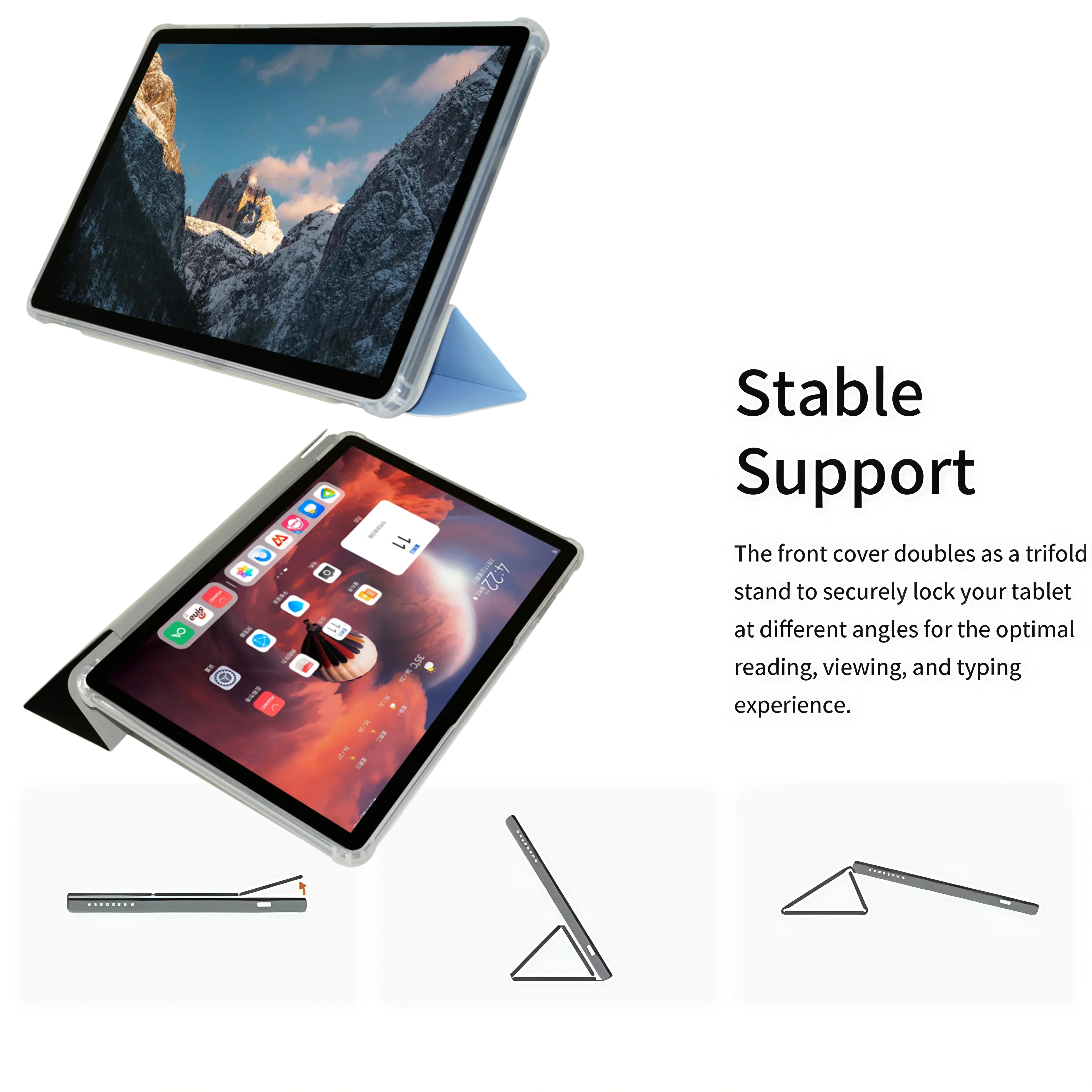 Funda inteligente para tableta Teclast T50 Plus 2025, soporte de cuero PU de 11 pulgadas y carcasa de TPU a prueba de golpes para nuevo Teclast T50Plus (2025) - imagen 4