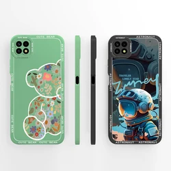 Funda de silicona líquida para Samsung Galaxy A22 5G, A22s y F42