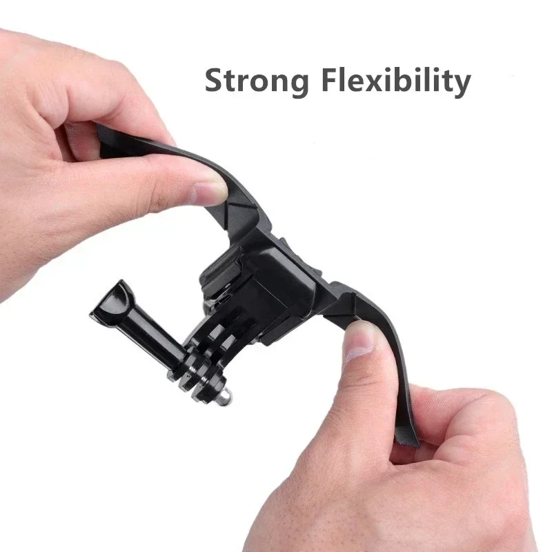 Soporte de barbilla para casco de motocicleta, juego de adaptadores de montaje fijo para DJI Osmo Action 3/4/5pro /Gopro, accesorios de Cámara de Acción - imagen 4