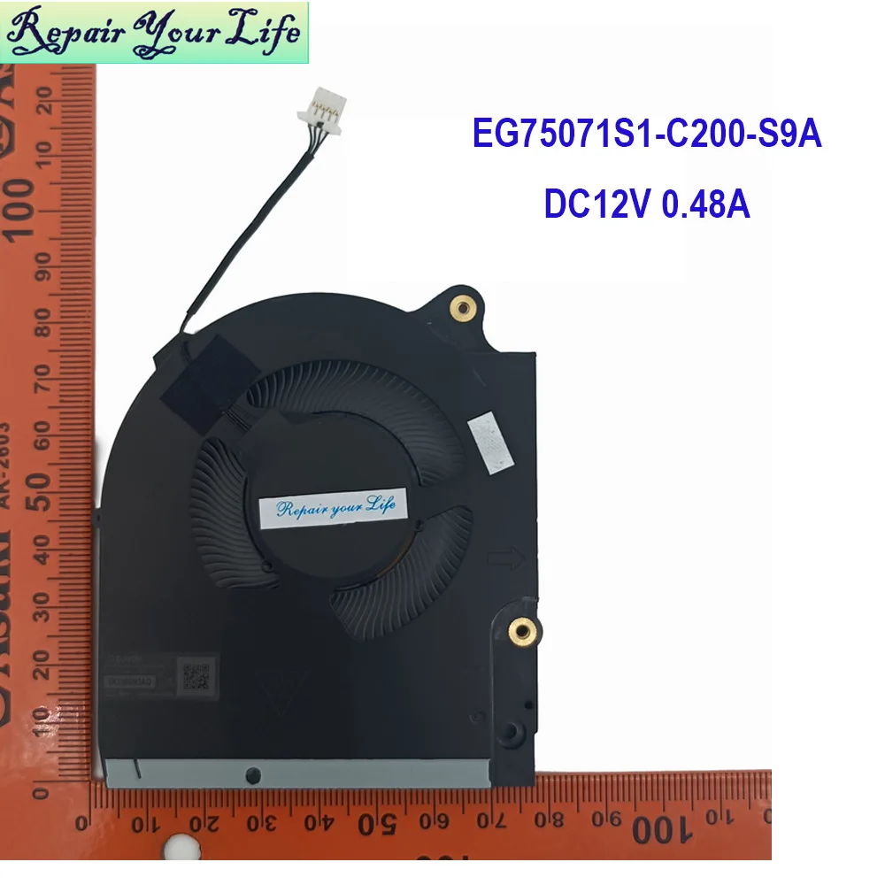 Ventilador CPU GPU para Dell Alienware M15 R7 M15R7 ALWM15-R2763QB ventiladores VGA de refrigeración para ordenador portátil para videojuegos EG75071S1-C200-S9A EG75071S1 C210 - imagen 4