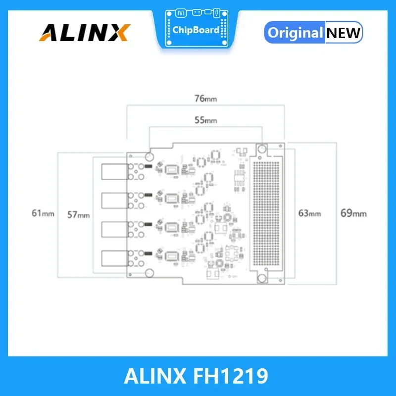 ALINX FH1219: 4*12G-SDI 4K Entrada/salida de vídeo de 60 marcos HPC FMC BoardAlinx - imagen 4