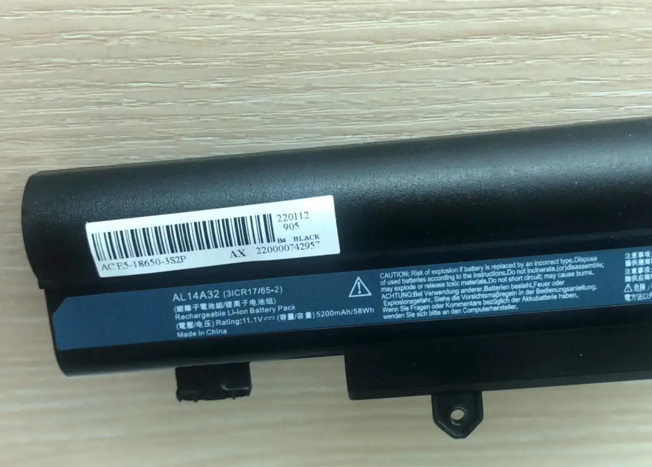 Batería del ordenador portátil AL14A32 para Aspire E1-571 E5-571 E5-411 E5-421 E5-511 E5-521 V3-472 V3-572 E14 E15 Touch Extensa 2509 2510 - imagen 3