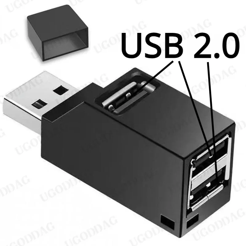 USB 2.0 HUB Black