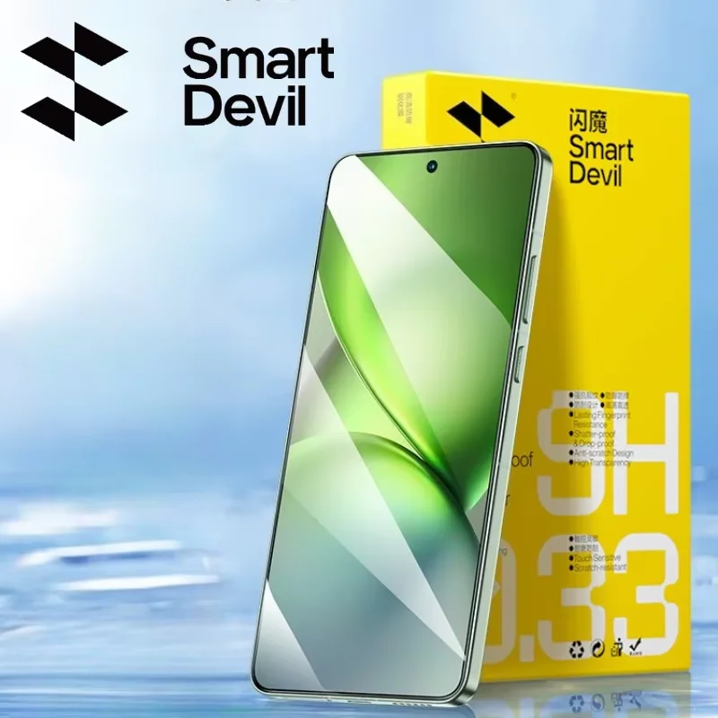 SmartDevil 2 uds Protector de pantalla para Vivo X200 Pro Mini HD película de vidrio templado antiluz azul cubierta no completa antihuellas