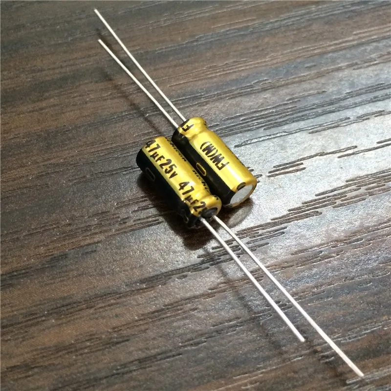 20 piezas 47uF 25V NICHICON FW serie 5x11mm 25V47uF condensador electrolítico de aluminio de Audio