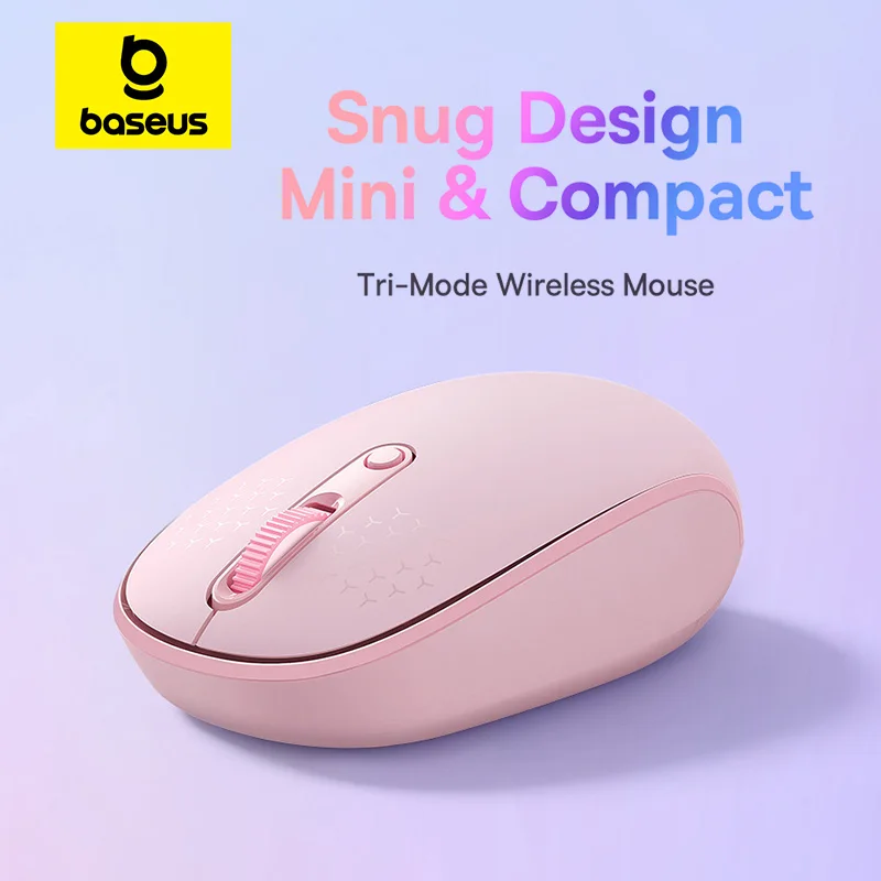 Baseus-ratón inalámbrico F01, periférico ergonómico con Bluetooth 5,0, 2,4G, para PC, MacBook, Tablet, ordenador portátil, oficina y juegos - imagen 2