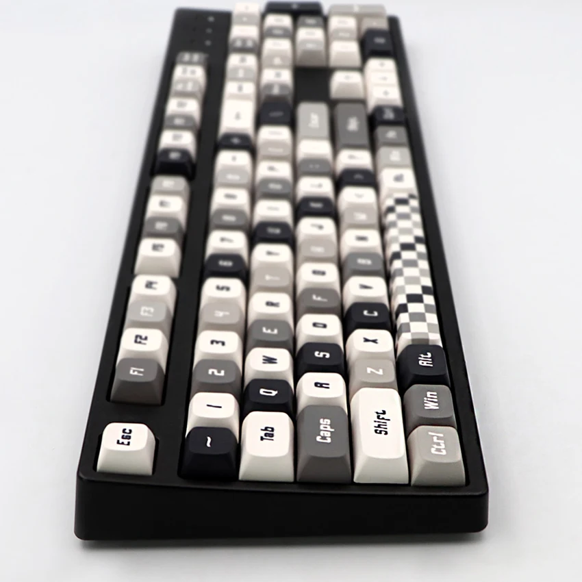 Teclas de celosía en blanco y negro, teclas de perfil XDA, teclas de sublimación de tinte PBT para teclas de teclado mecánico MX - imagen 5
