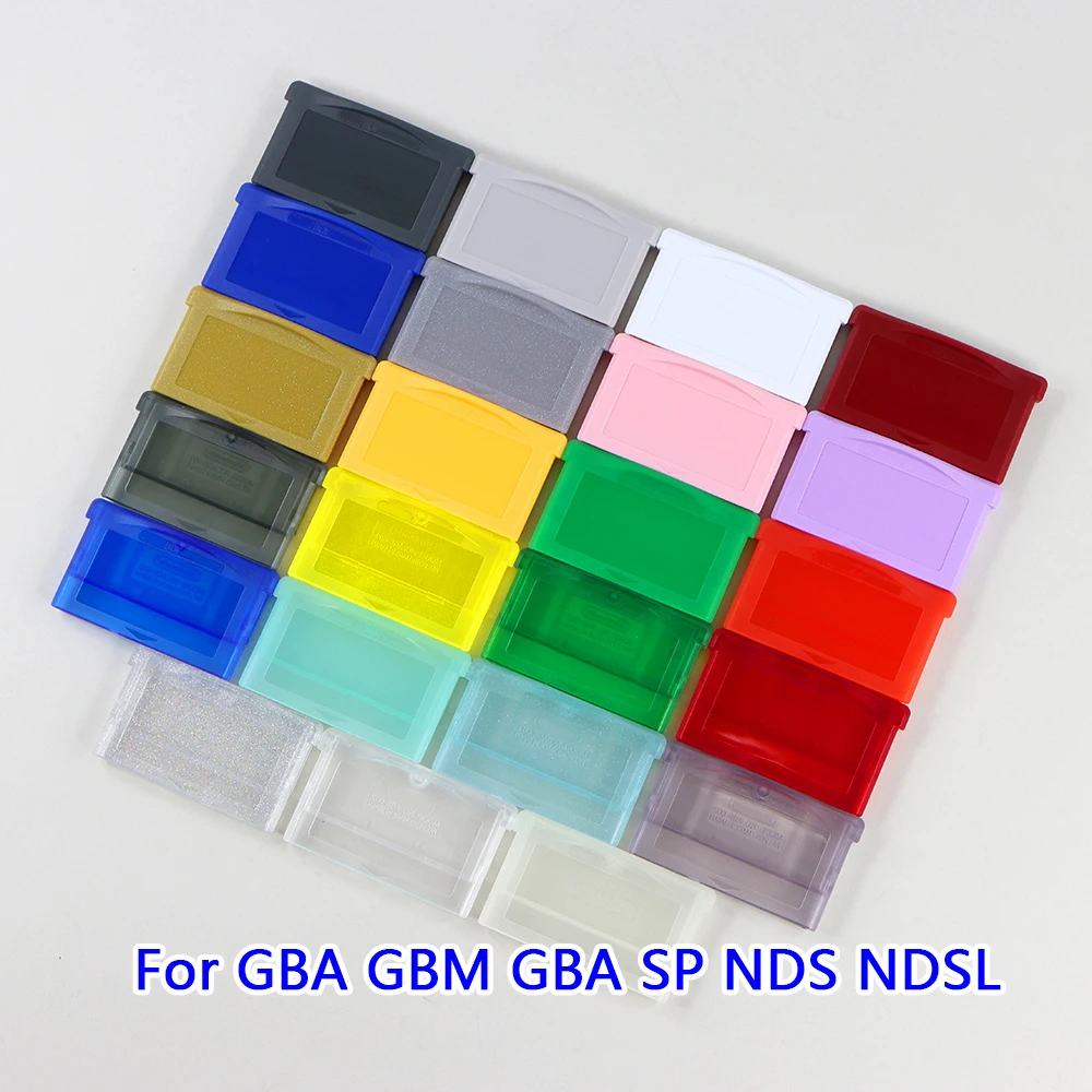 50 Uds para GBA GBM GBA SP NDS carcasa de plástico para GameBoy Advance cartucho de tarjeta de juego cubierta de carcasa pieza de repuesto